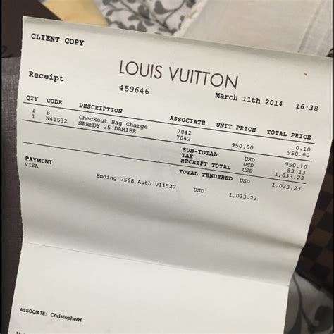 louis vuitton shoe receipt|louis vuitton receipt maker.